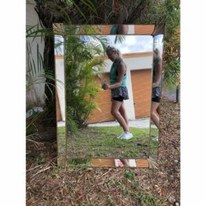 1920s Art Deco Beveled-Edge Mirror - Image 5
