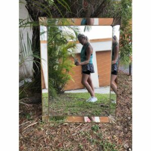 1920s Art Deco Beveled-Edge Mirror - Image 7
