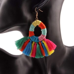 Christi Tasker Miami #1 Burano Tassel Fringe Handmade Earrings | Colorful Earrings d727a4d3-b5a4-53ce-837d-e906a235b954.jpg Made of soft, lightweight pure cotton threads handmade into tassels, my Burano Tassel Fringe earrings are super colorful and detailed. Inspired by the Italian fishing village and island near Venice, Italy, these earring colors mimic the multi-colored houses in Burano. earring, tassel earrings, handmade earrings, burano italy, miami