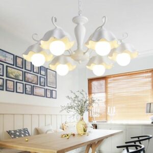 Ceramic White Pendant Lamp Flower 3/6/8 Lights Classic Chandelier Light Fixture for Living Room 0f4a76dd-104d-5701-9c79-40721f3dcfaf.jpg Lamp,Chandelier