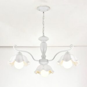 Ceramic White Pendant Lamp Flower 3/6/8 Lights Classic Chandelier Light Fixture for Living Room 1bdd7962-0464-5e97-8d4c-ad16688bb23e.jpg Lamp,Chandelier