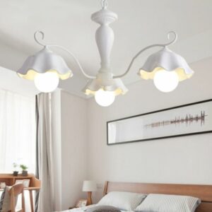 Ceramic White Pendant Lamp Flower 3/6/8 Lights Classic Chandelier Light Fixture for Living Room 1d3b430a-296f-500c-987b-e49a2bdabdd4.jpg Lamp,Chandelier