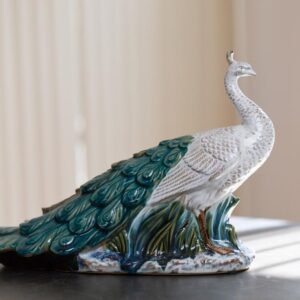 Afshari Peacock Figurine 555a7bb0-0e53-5a6a-b618-c81e43a95b1d.jpg Figurine