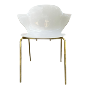 Calligaris Saint Tropez Glossy Optic White Stackable Chair