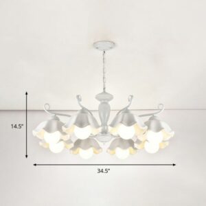 Ceramic White Pendant Lamp Flower 3/6/8 Lights Classic Chandelier Light Fixture for Living Room c8a98ac4-5028-501b-8210-98f2c4aa46a6.jpg Lamp,Chandelier