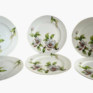 1950s Roselyn China Dogwood Magnolia Dinner Plate Made in Japan- Set of 6 f711b601-e0fb-5e7c-8480-a3f6e041c111.jpg roselyn china dogwood