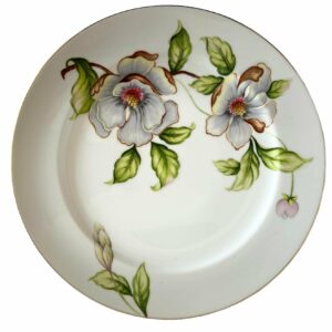 1950s Roselyn China Dogwood Magnolia Dinner Plate Made in Japan- Set of 6 f8da3490-e005-5710-8fb2-4893b450bd58.jpg roselyn china dogwood