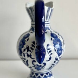 English Chinoiserie Floral Blue & White Ceramic Porcelain Pitcher ae66c562-183b-5f1e-b8ec-3383b8a519f4-1.jpg Pitcher