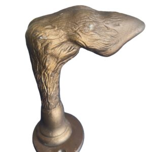 1960s Mid-Century Wrought Iron Hoof Hook 1960s-mid-century-wrought-iron-hoof-hook-4028 This unusual and rare Mid-Century Hoof Wrought Iron will add interest and function to your space where form and function are highlighted. Painted in vintage gold, some of the original silver-pewter colors show through. Iron