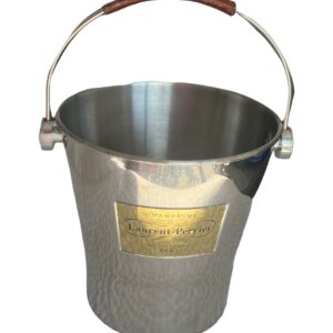 Large Vintage French Laurent Perrier Champagne Bucket With Raised Brass Nameplate Stainless large-vintage-french-laurent-perrier-champagne-bucket-with-raised-brass-nameplate-stainless-0049 This is a beautiful Vintage Laurent Perrier Champagne Bucket. It is perfect for a Wedding gift or summer table decor. A Wine bucket with a brass Laurent Perrier French Champagne Ice bucket is a must addition to your Barware and Bar accessories.