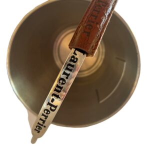 Large Vintage French Laurent Perrier Champagne Bucket With Raised Brass Nameplate Stainless large-vintage-french-laurent-perrier-champagne-bucket-with-raised-brass-nameplate-stainless-6384 This is a beautiful Vintage Laurent Perrier Champagne Bucket. It is perfect for a Wedding gift or summer table decor. A Wine bucket with a brass Laurent Perrier French Champagne Ice bucket is a must addition to your Barware and Bar accessories.