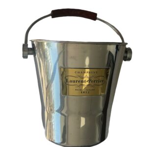 Large Vintage French Laurent Perrier Champagne Bucket With Raised Brass Nameplate Stainless large-vintage-french-laurent-perrier-champagne-bucket-with-raised-brass-nameplate-stainless-9692 This is a beautiful Vintage Laurent Perrier Champagne Bucket. It is perfect for a Wedding gift or summer table decor. A Wine bucket with a brass Laurent Perrier French Champagne Ice bucket is a must addition to your Barware and Bar accessories.