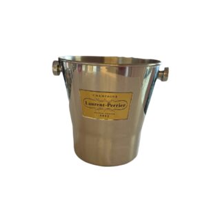 Large Vintage French Laurent Perrier Champagne Bucket With Raised Brass Nameplate Stainless large-vintage-french-laurent-perrier-champagne-bucket-with-raised-brass-nameplate-stainless-9708 This is a beautiful Vintage Laurent Perrier Champagne Bucket. It is perfect for a Wedding gift or summer table decor. A Wine bucket with a brass Laurent Perrier French Champagne Ice bucket is a must addition to your Barware and Bar accessories.