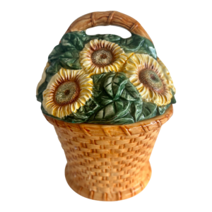 Vintage 1990s Sunflower Cookie Jar