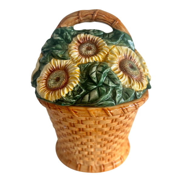 Vintage 1990s Sunflower Cookie Jar