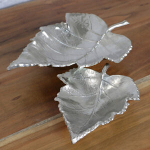 Oak Leaf Trays S/2 3b99c8ef-7c57-5dd7-9410-1f8cf82a45b3.jpg Tray,Trays,Oak Leaf Trays